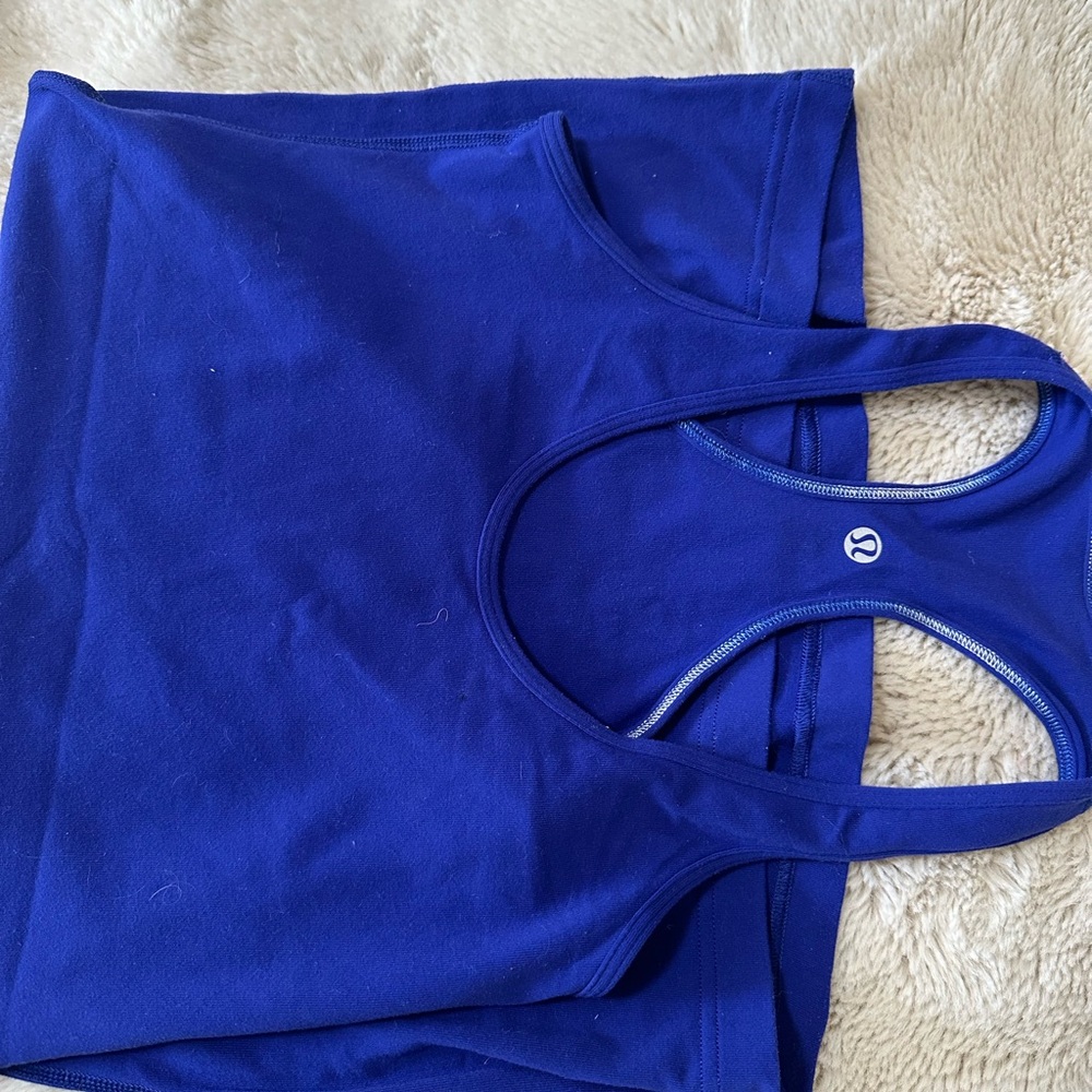 lululemon athletica Royal Blue Racerback Tank Top